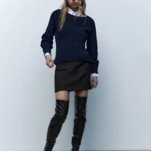 Zara Thigh High Lug Sole Boot